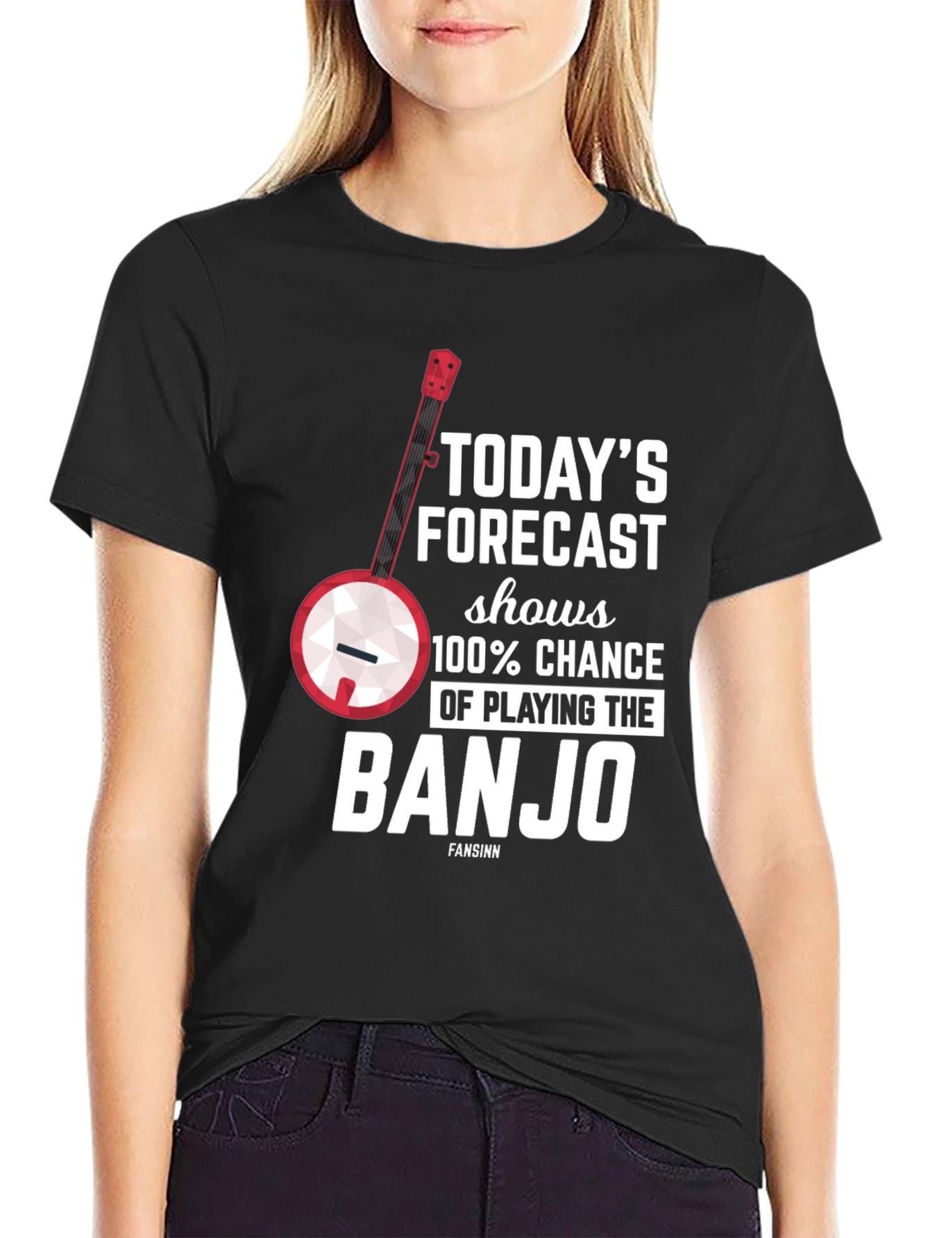 Banjo Forecast T-Shirt - Musician Gift