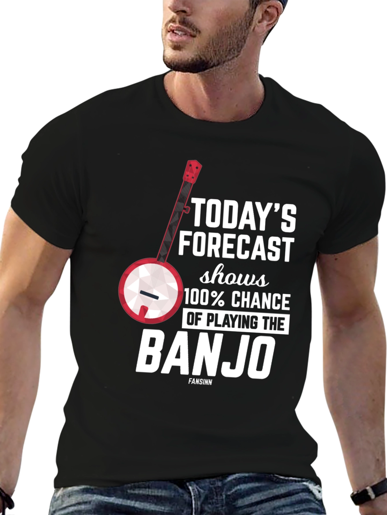 Banjo Forecast T-Shirt - Musician Gift