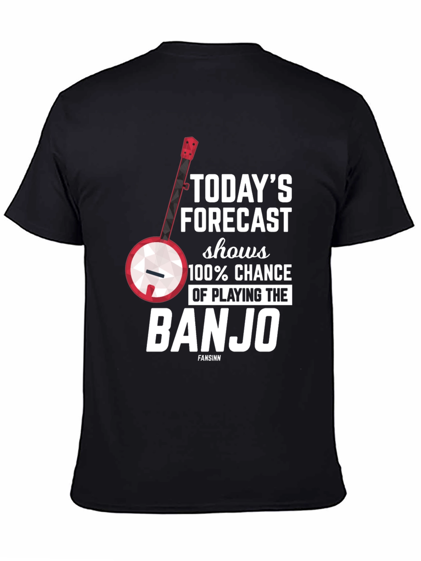 Banjo Forecast T-Shirt - Musician Gift