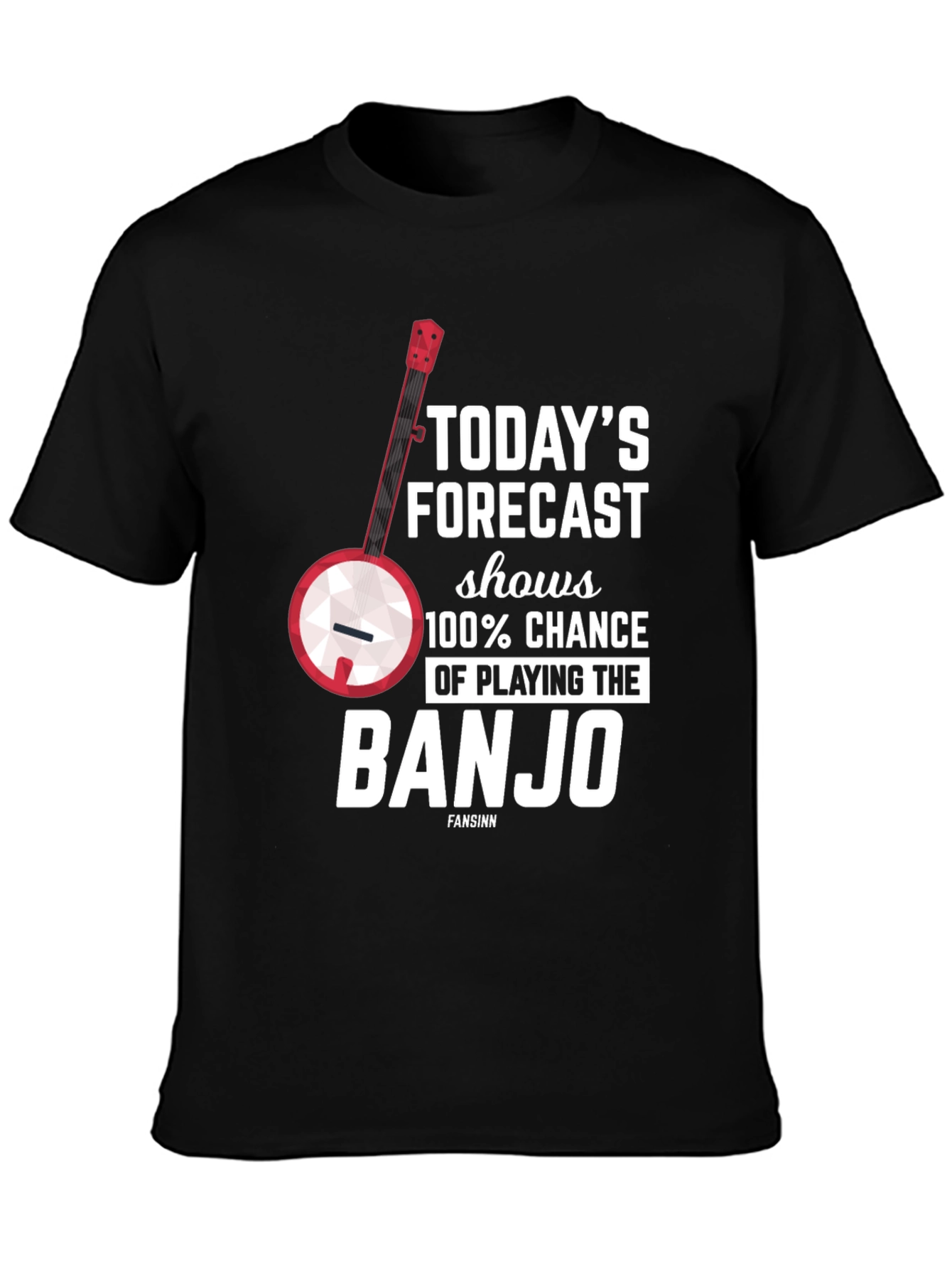 Banjo Forecast T-Shirt - Musician Gift