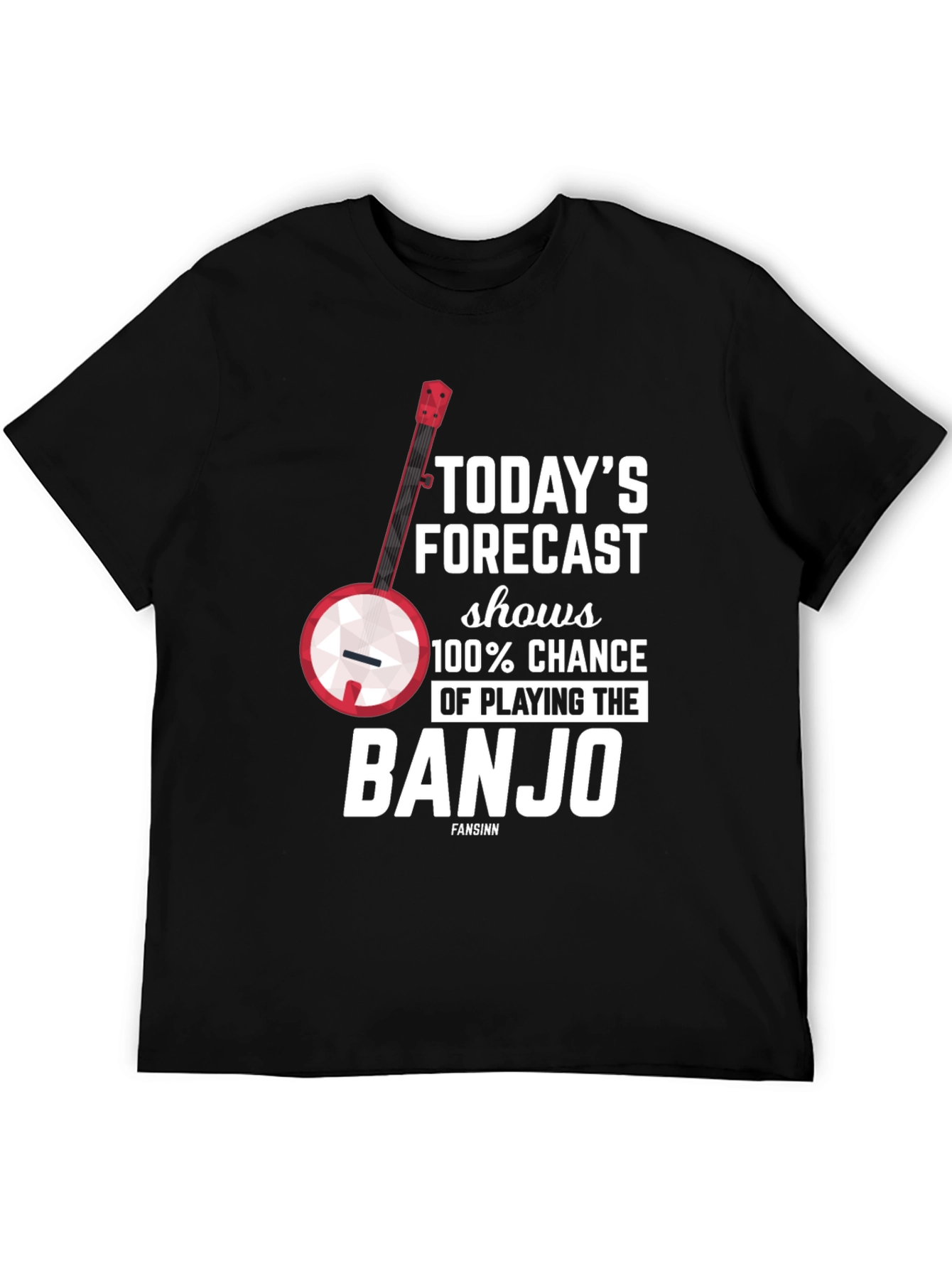 Banjo Forecast T-Shirt - Musician Gift