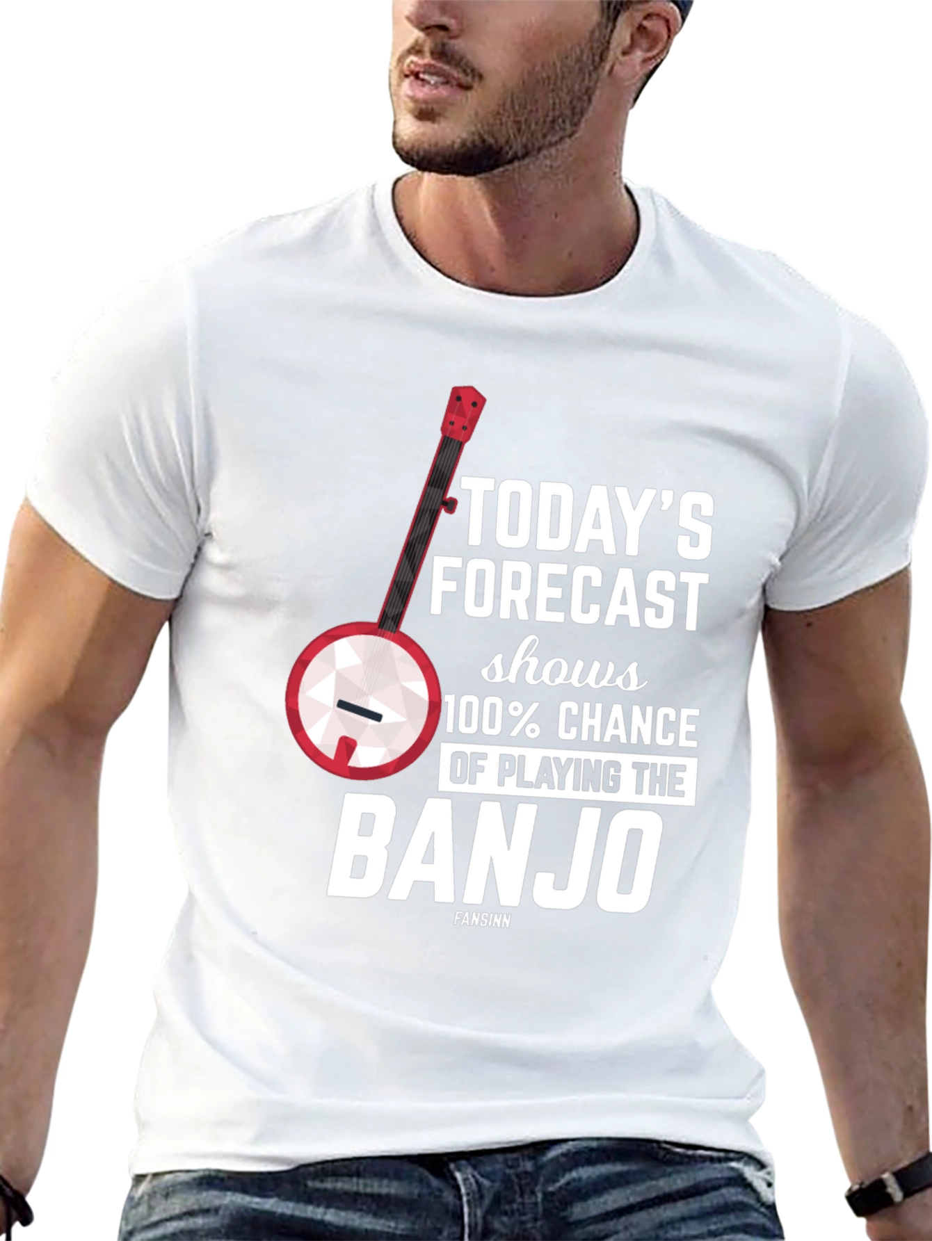 Banjo Forecast T-Shirt - Musician Gift
