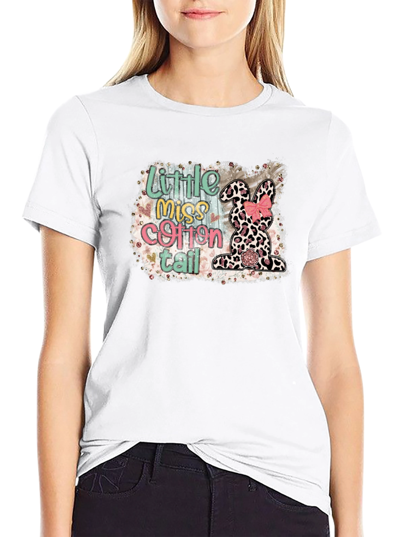 Little Miss Cottontail Easter Bunny T-Shirt