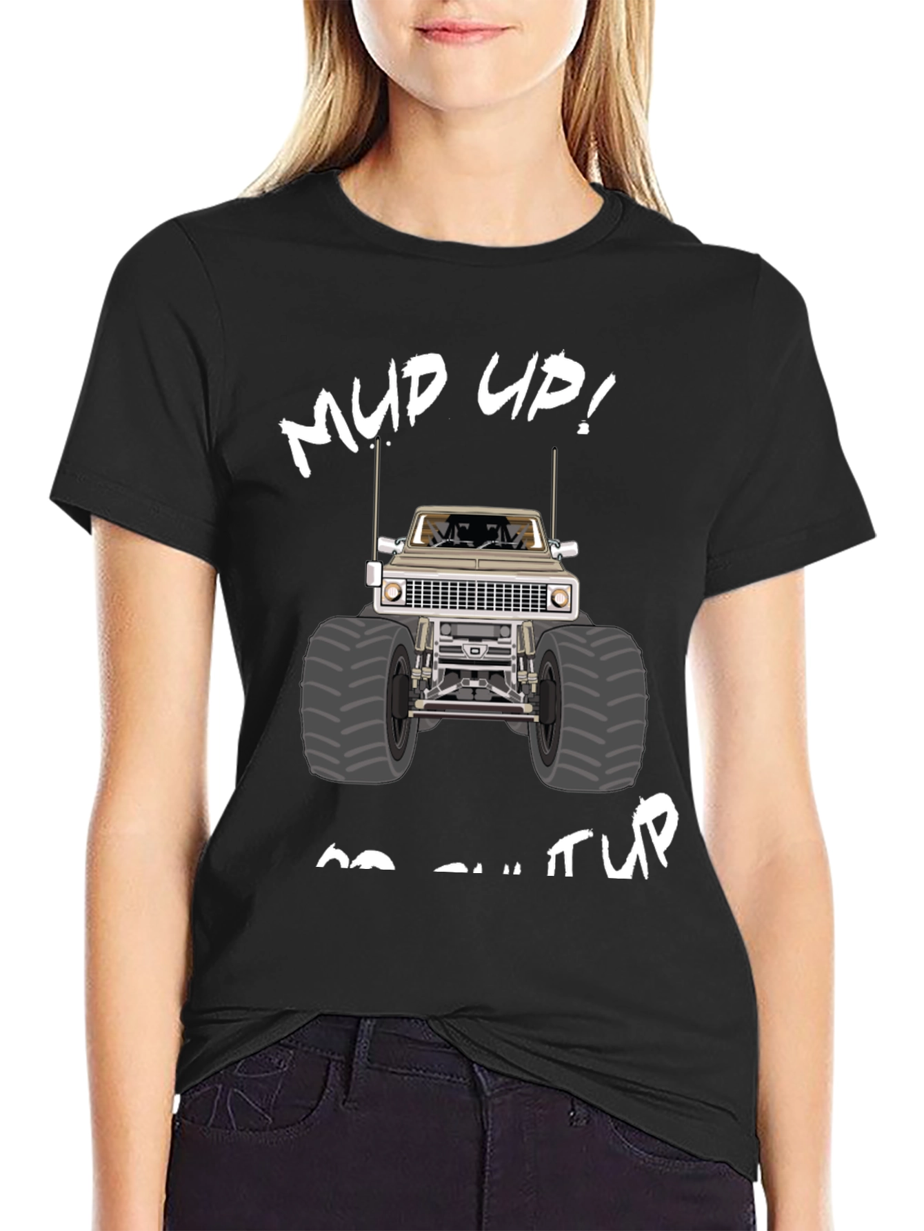 Mud Up! Monster Truck Graphic T-Shirt