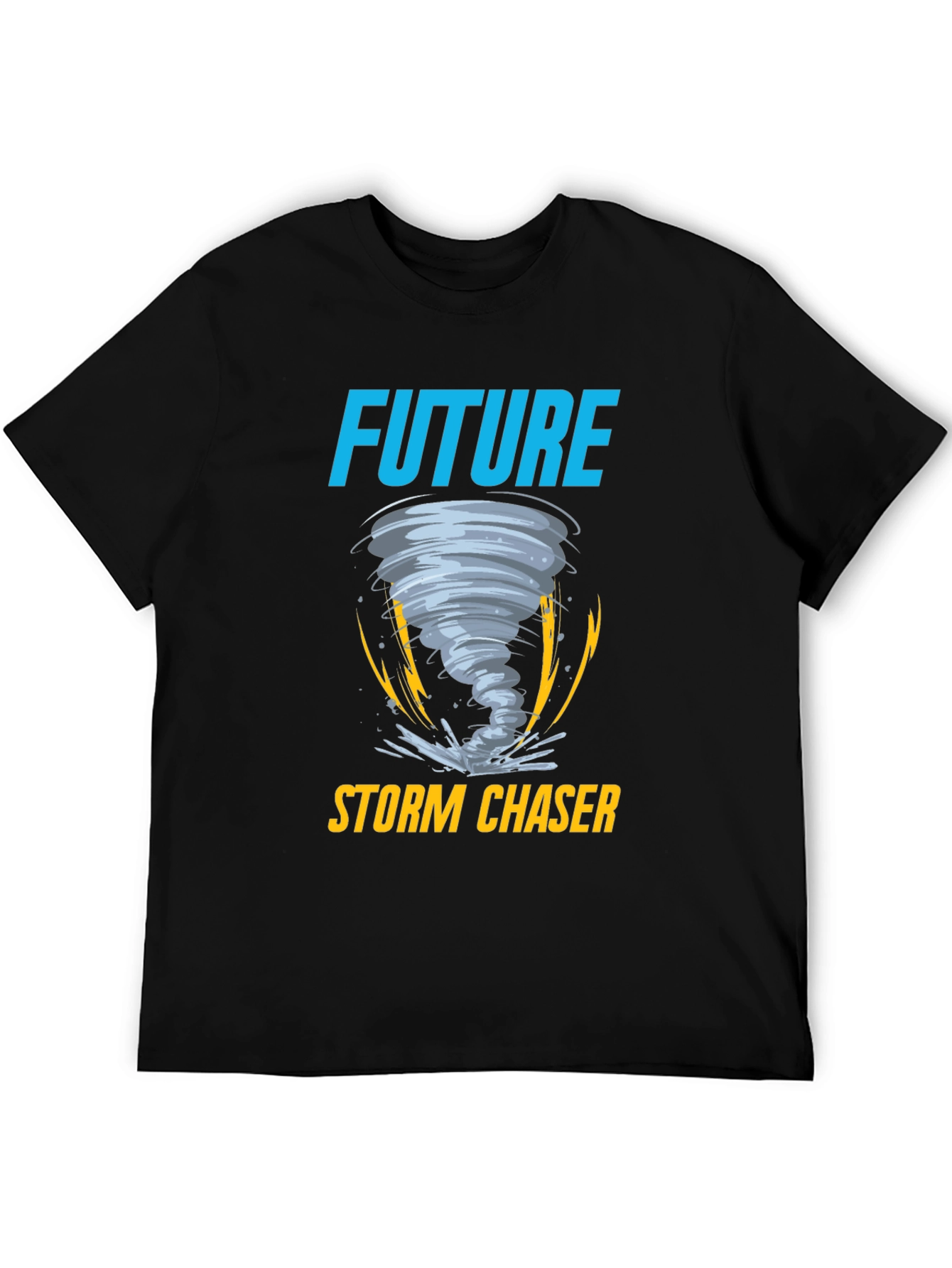 Future Storm Chaser Black Graphic T-Shirt