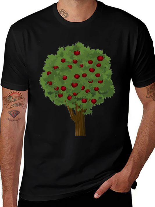 Apple Tree Graphic Tee - Unisex Black T-Shirt