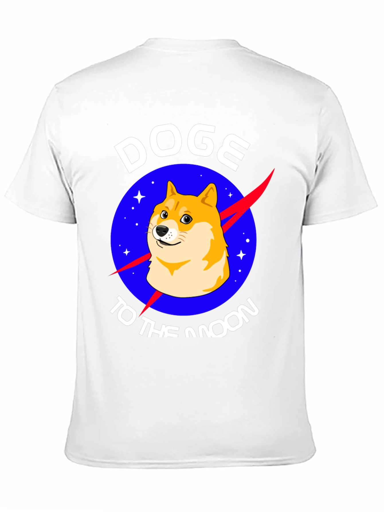 Doge To The Moon Black T-Shirt