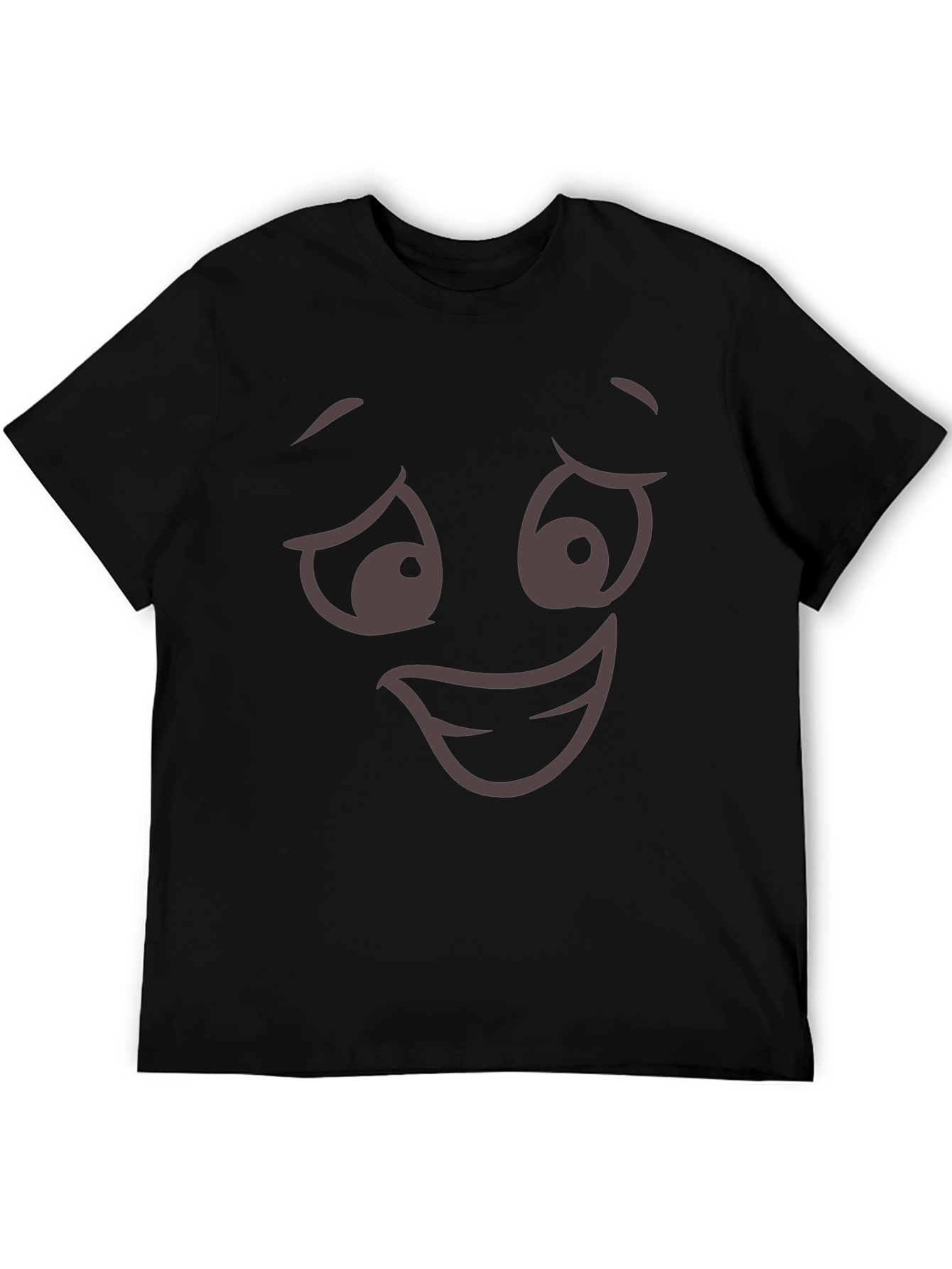 Funny Face Graphic Tee - Unisex Black T-Shirt