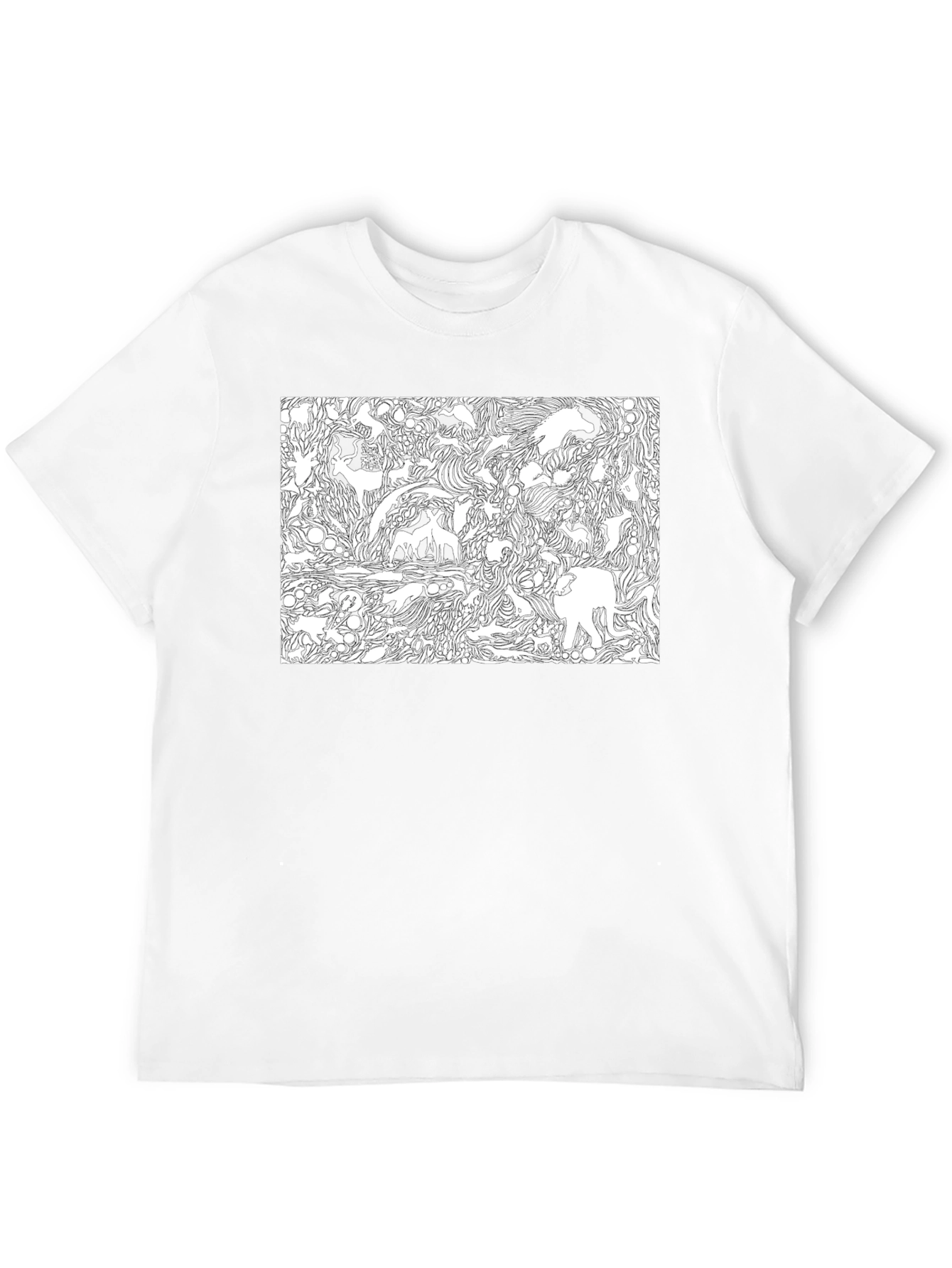 Abstract Animals Graphic T-Shirt