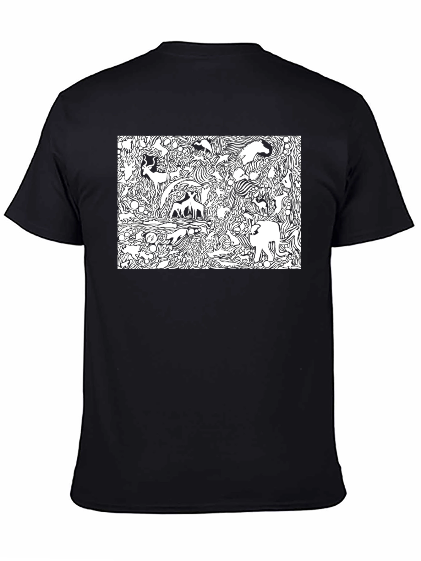 Abstract Animals Graphic T-Shirt