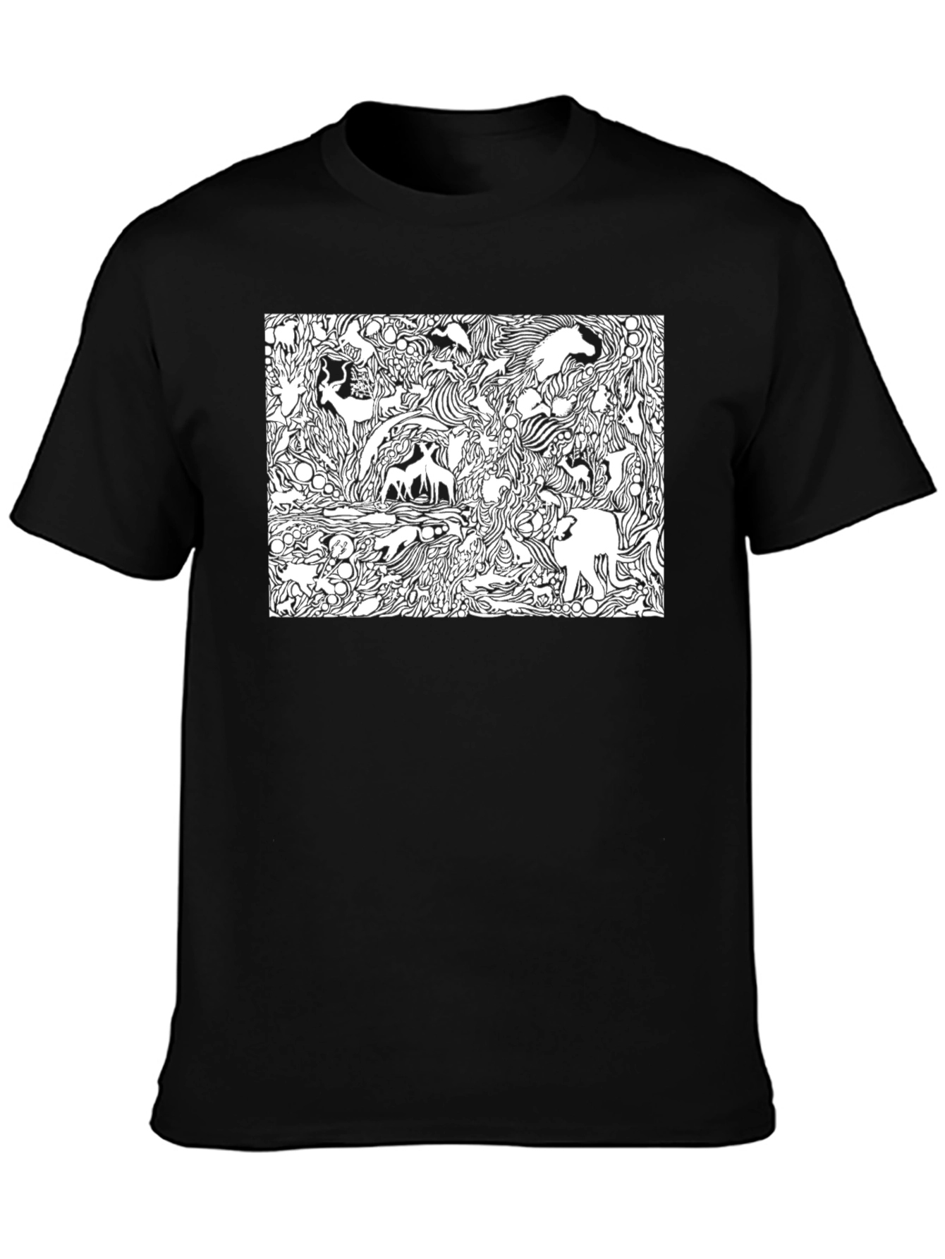 Abstract Animals Graphic T-Shirt