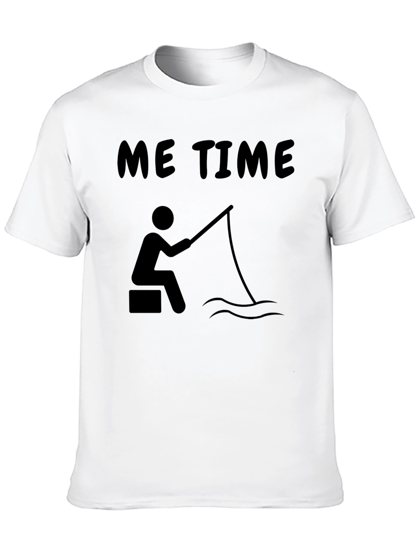 Me Time Fishing Graphic Tee - Relaxed Comfort