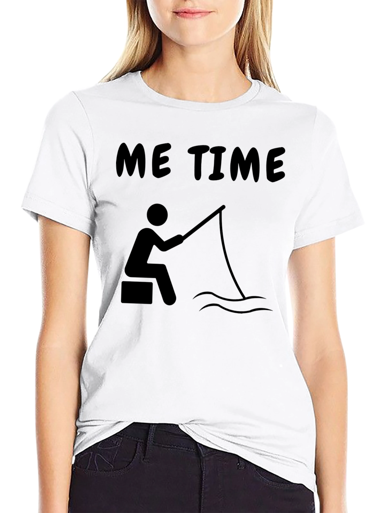 Me Time Fishing Graphic Tee - Relaxed Comfort