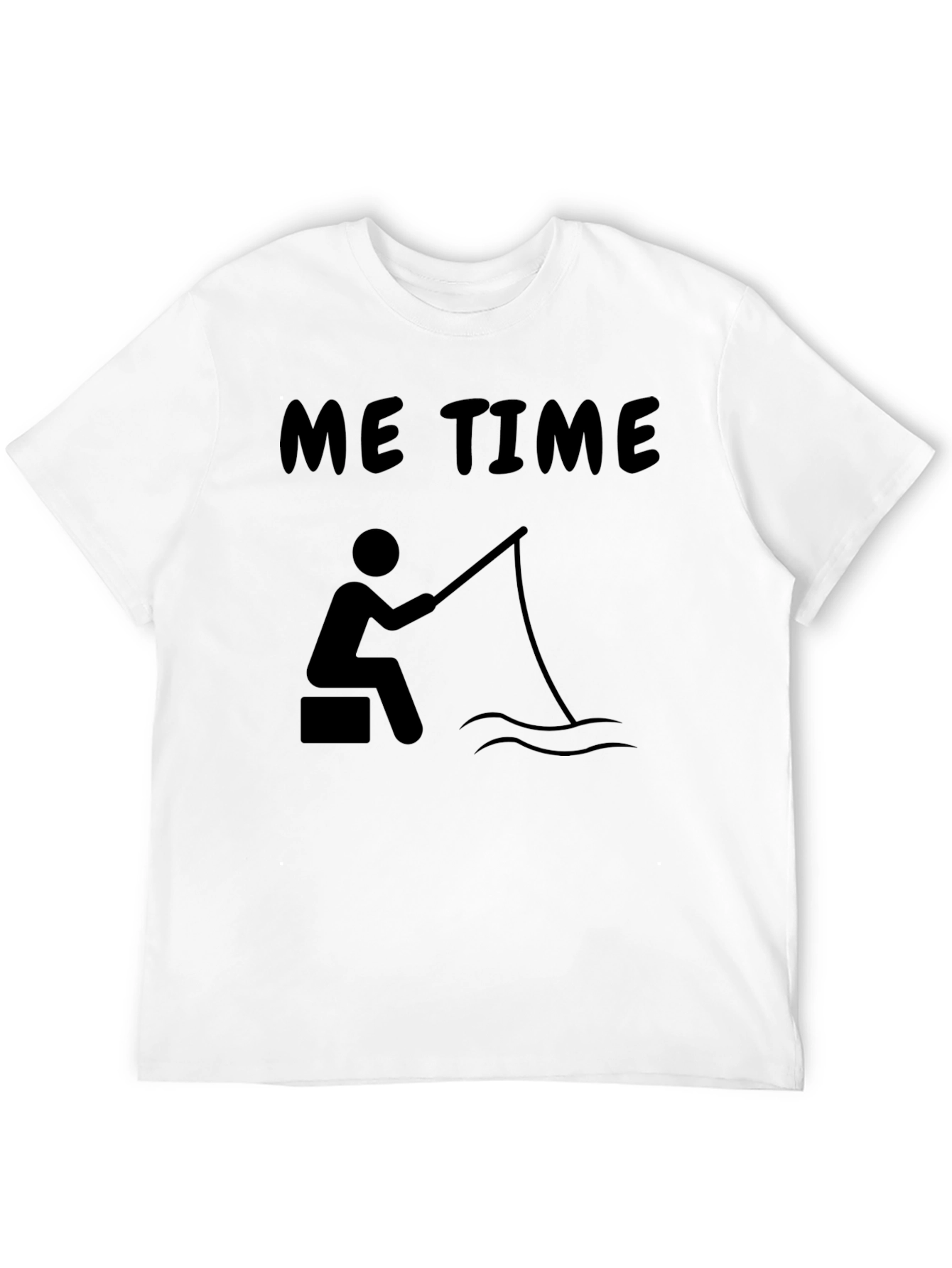 Me Time Fishing Graphic Tee - Relaxed Comfort