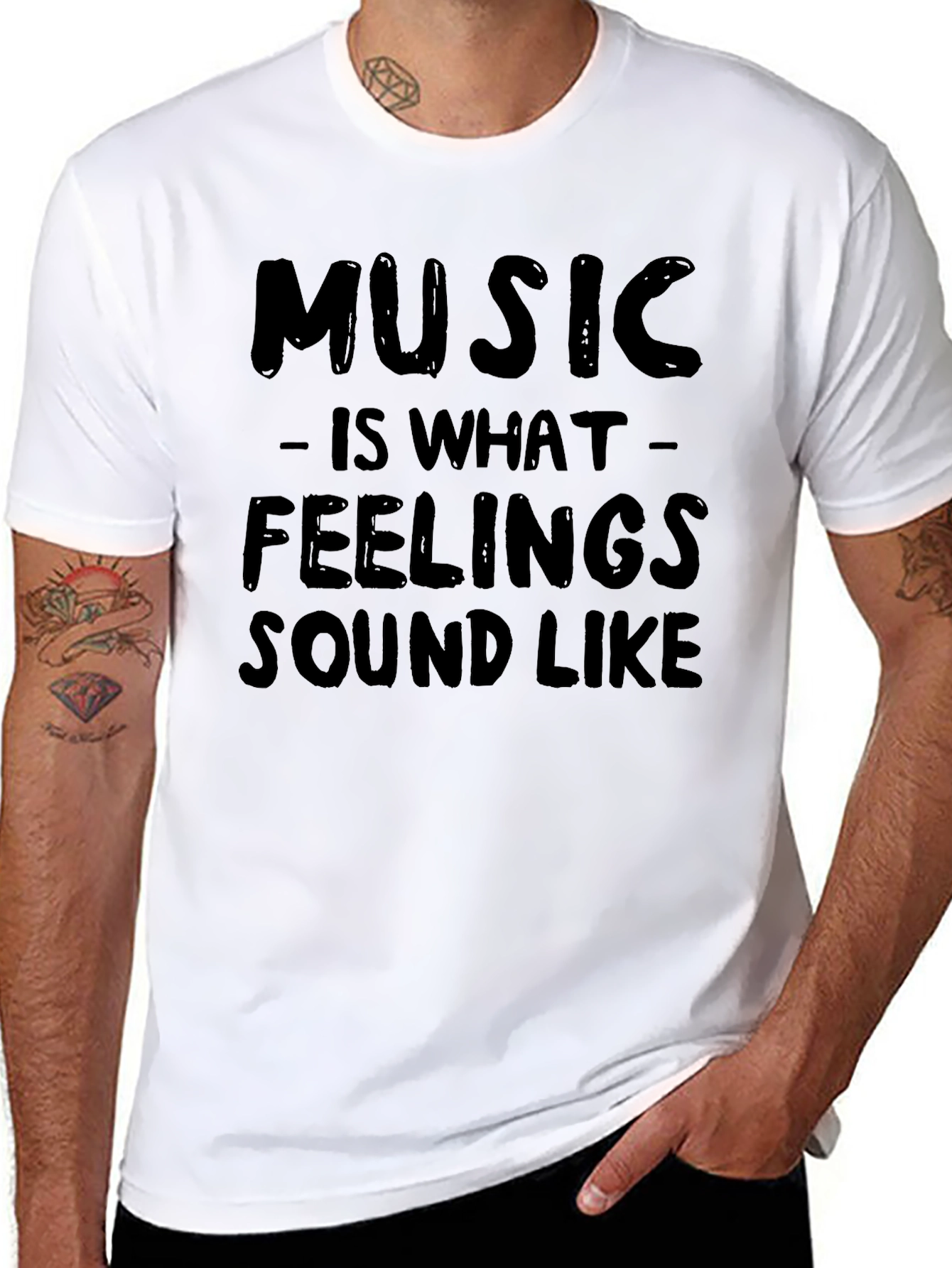 Music is What Feelings Sound Like T-Shirt