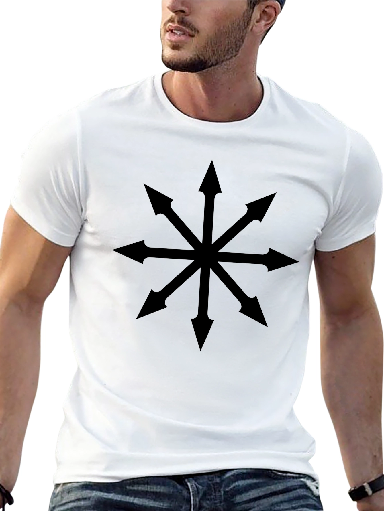 Chaos Star T-Shirt - Black Cotton Blend