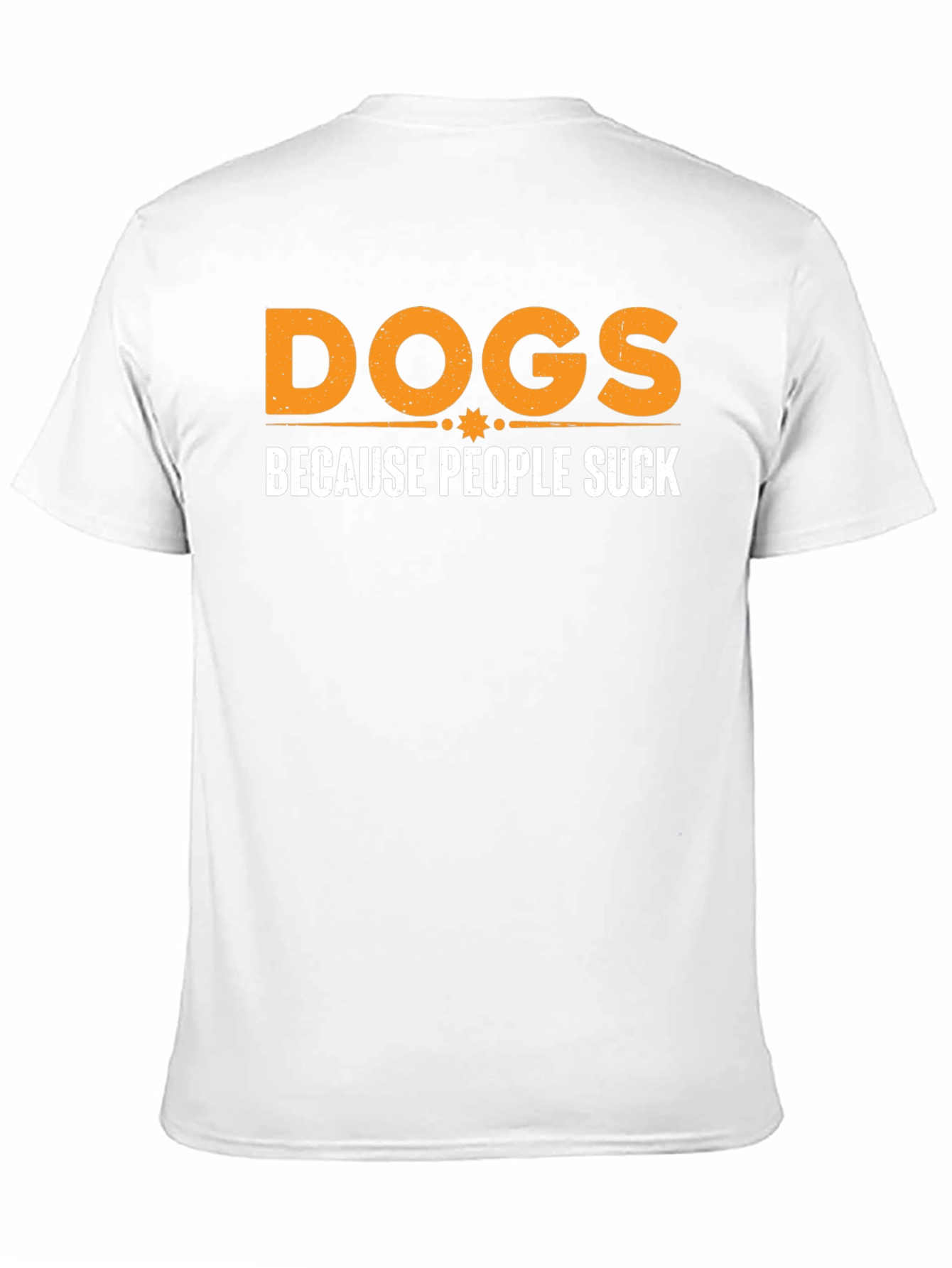 Dogs Because People Suck Black Graphic T-Shirt