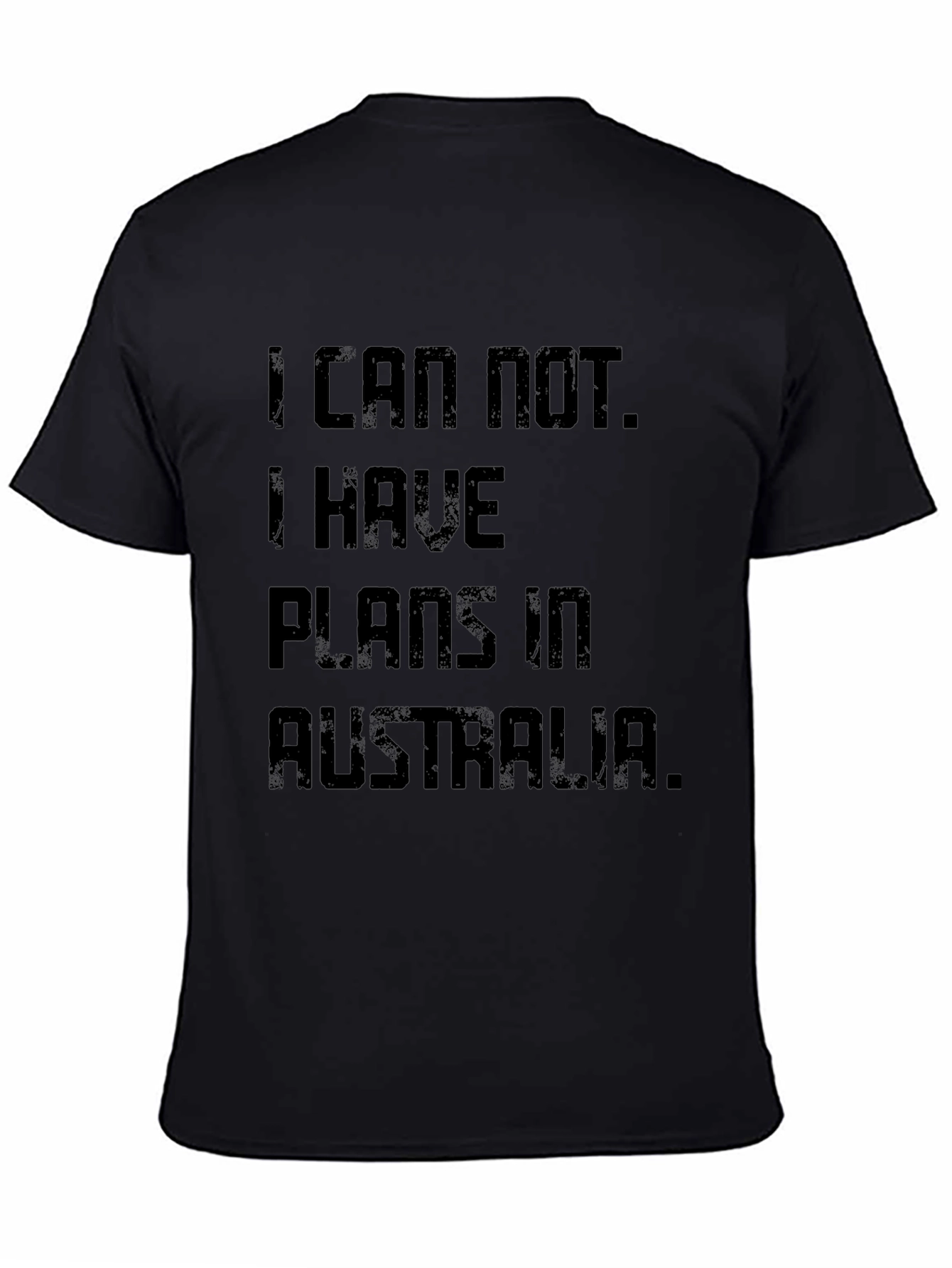 Plans in Australia Graphic Tee - Black