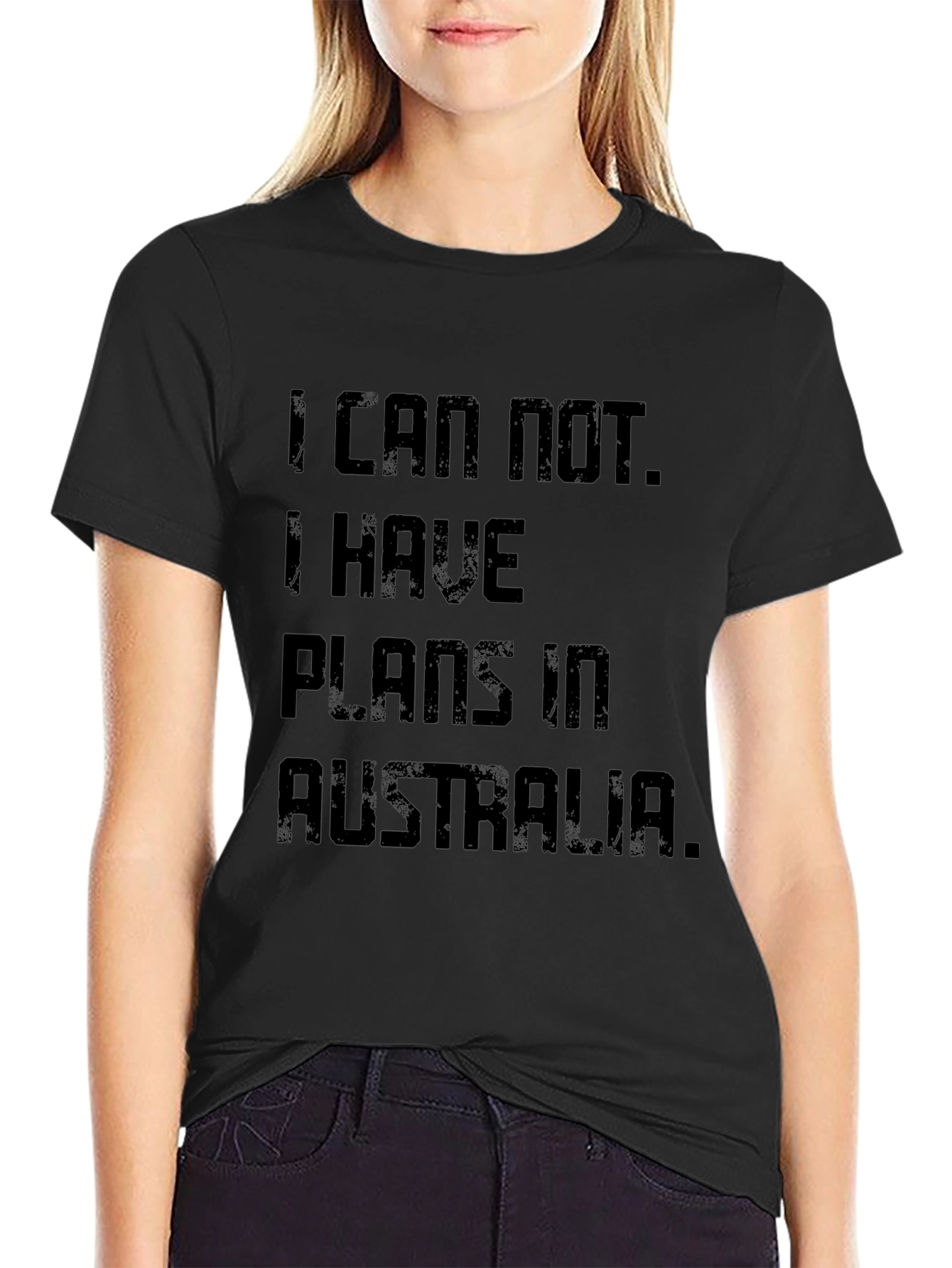Plans in Australia Graphic Tee - Black