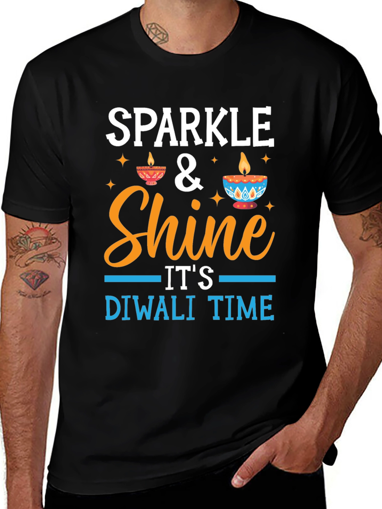 Sparkle & Shine Diwali Time T-Shirt