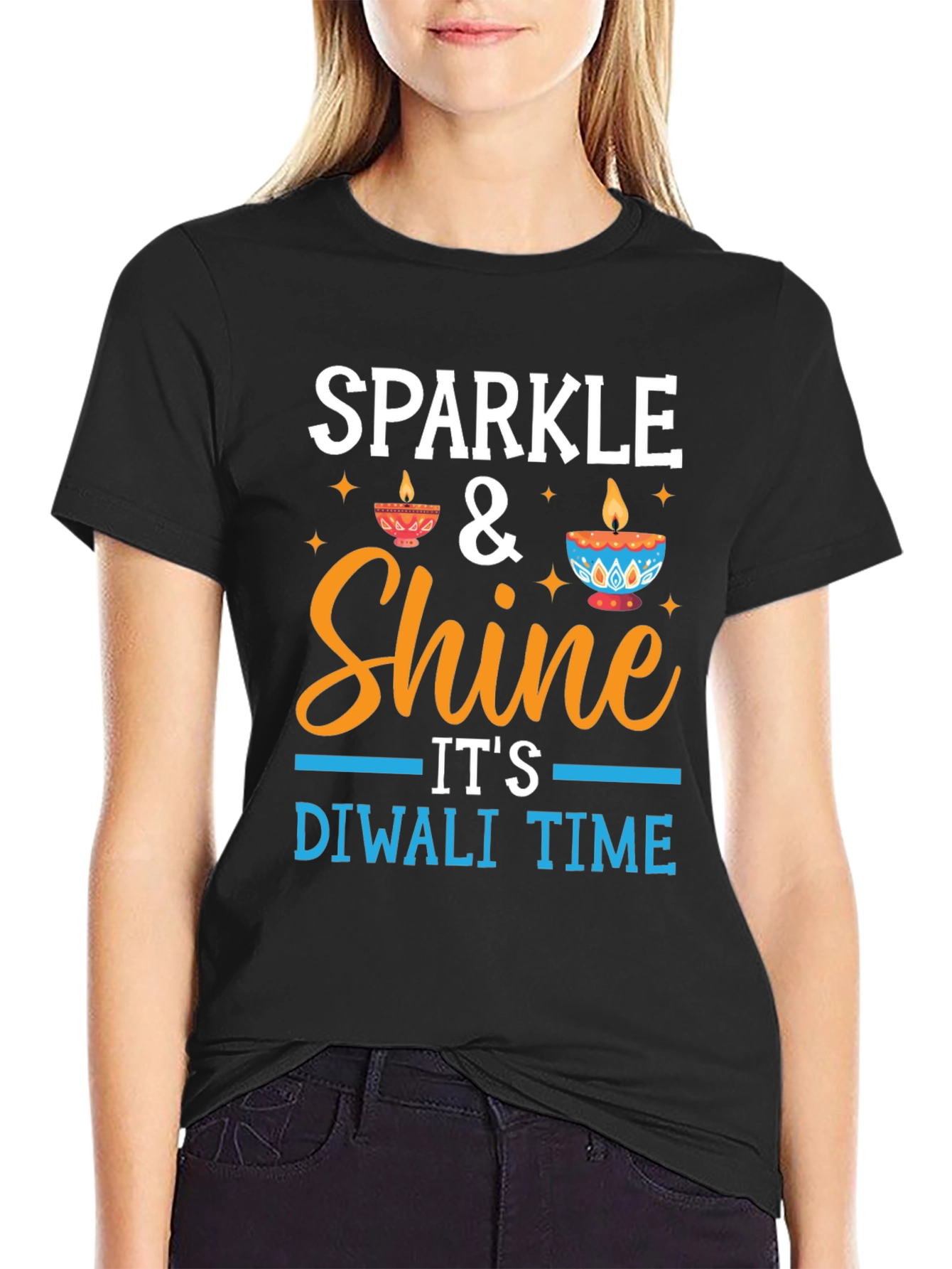 Sparkle & Shine Diwali Time T-Shirt