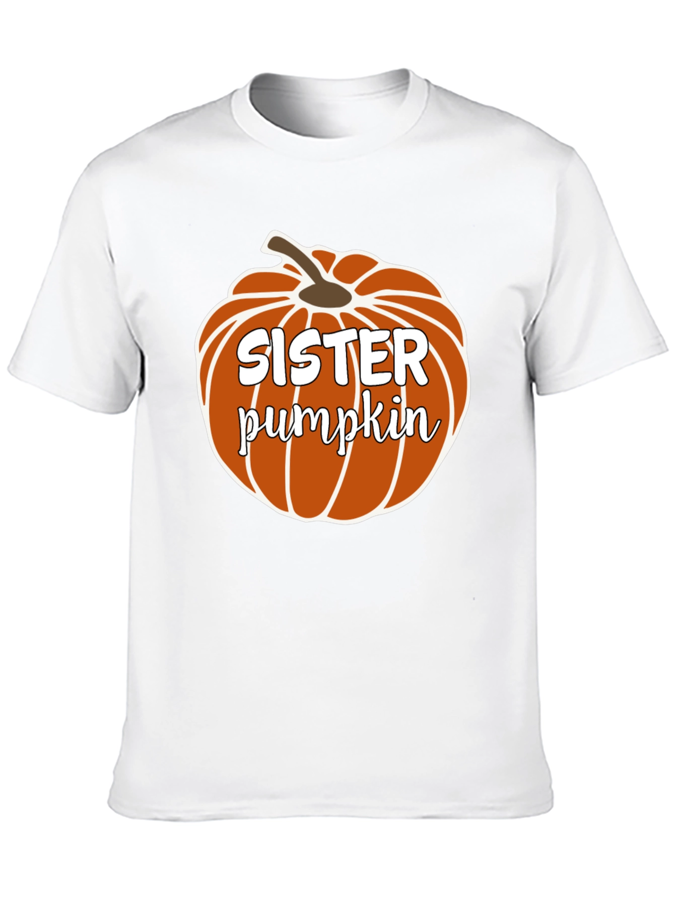 Sister Pumpkin Black Crewneck T-Shirt