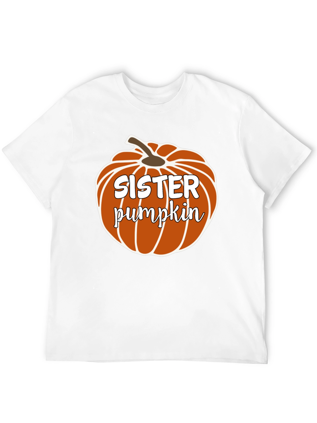 Sister Pumpkin Black Crewneck T-Shirt