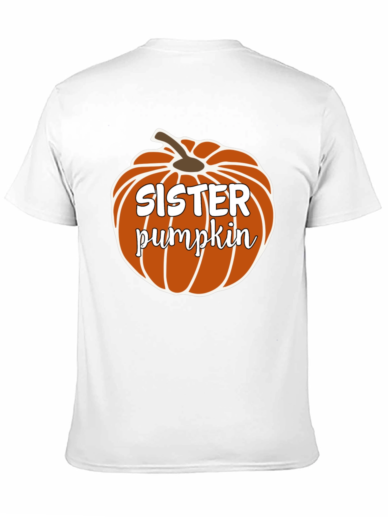 Sister Pumpkin Black Crewneck T-Shirt