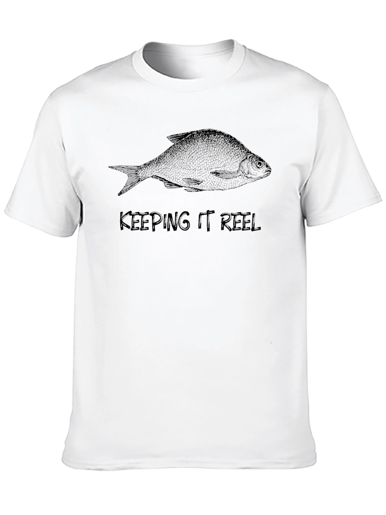 Keeping It Reel Fish Graphic Tee - Black