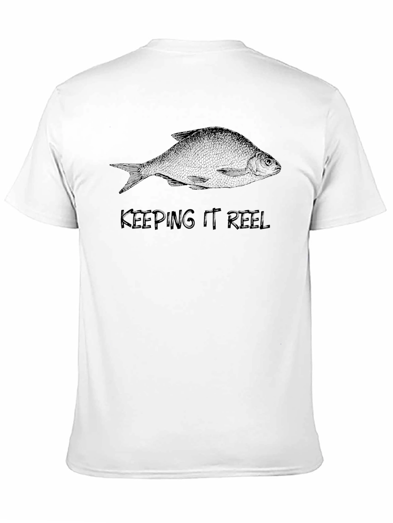 Keeping It Reel Fish Graphic Tee - Black