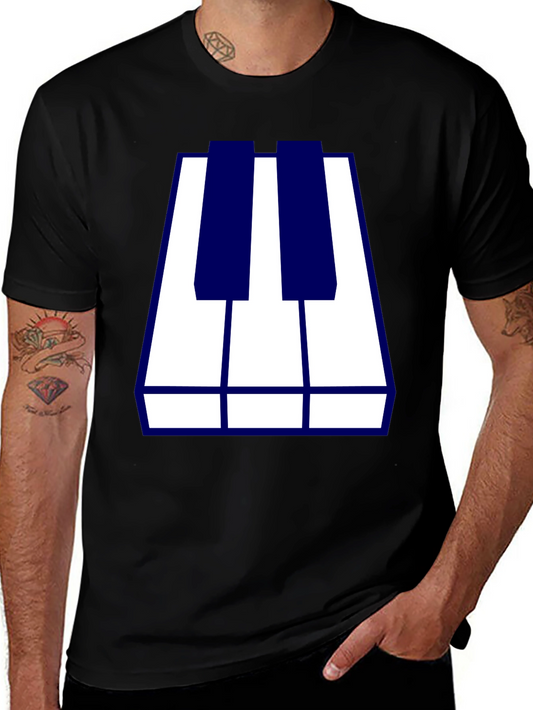 Piano Keys Graphic Tee - Cool Musician Shirt
