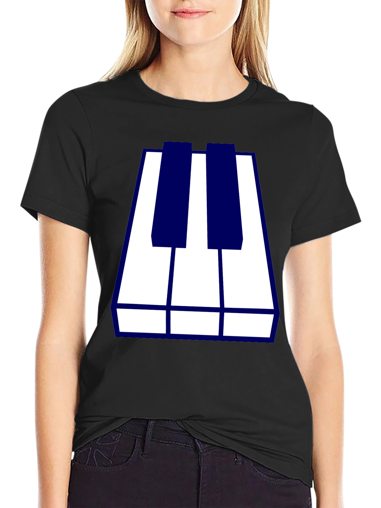 Piano Keys Graphic Tee - Cool Musician Shirt