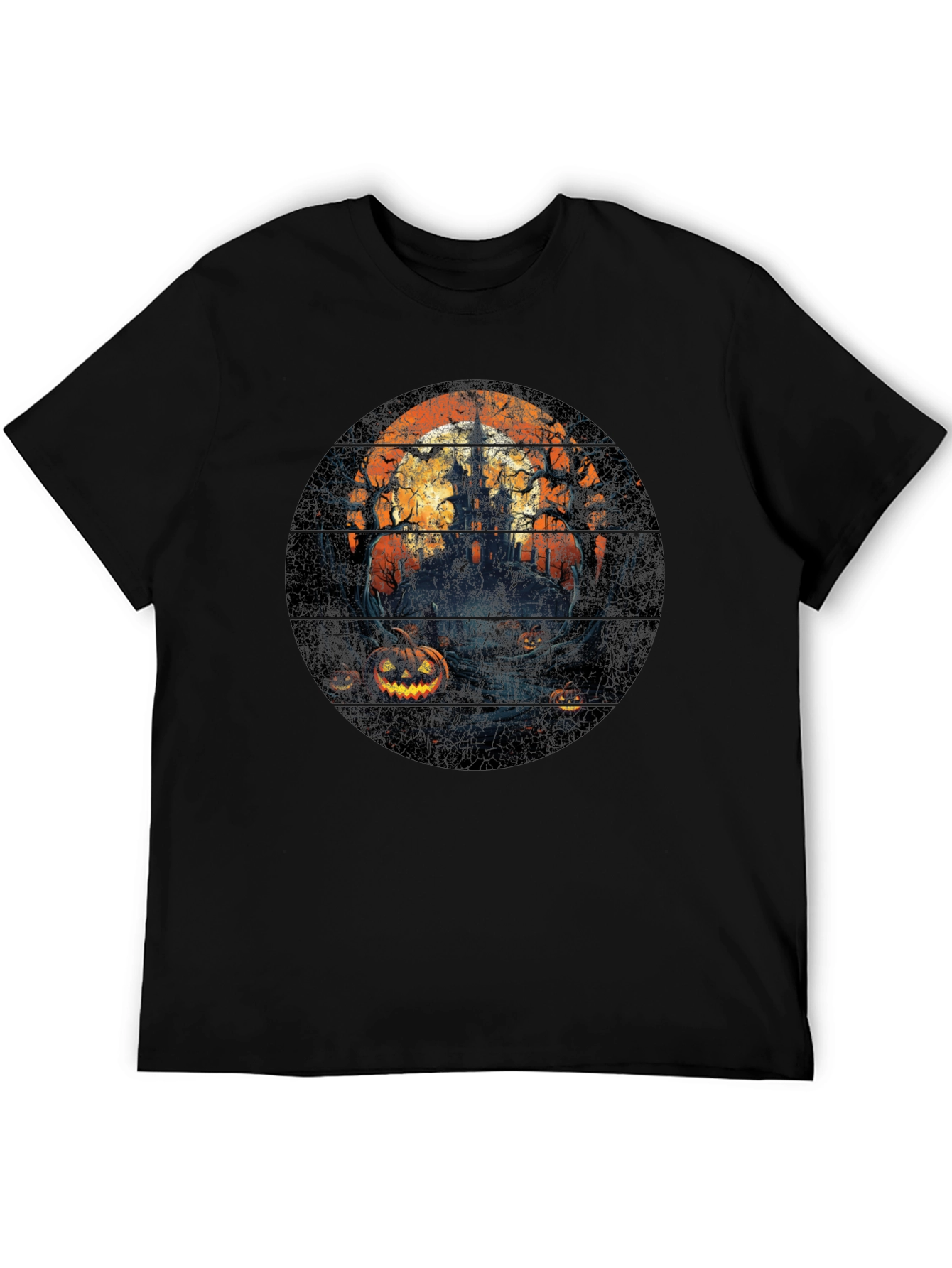 Halloween Castle T-Shirt - Spooky Season Style