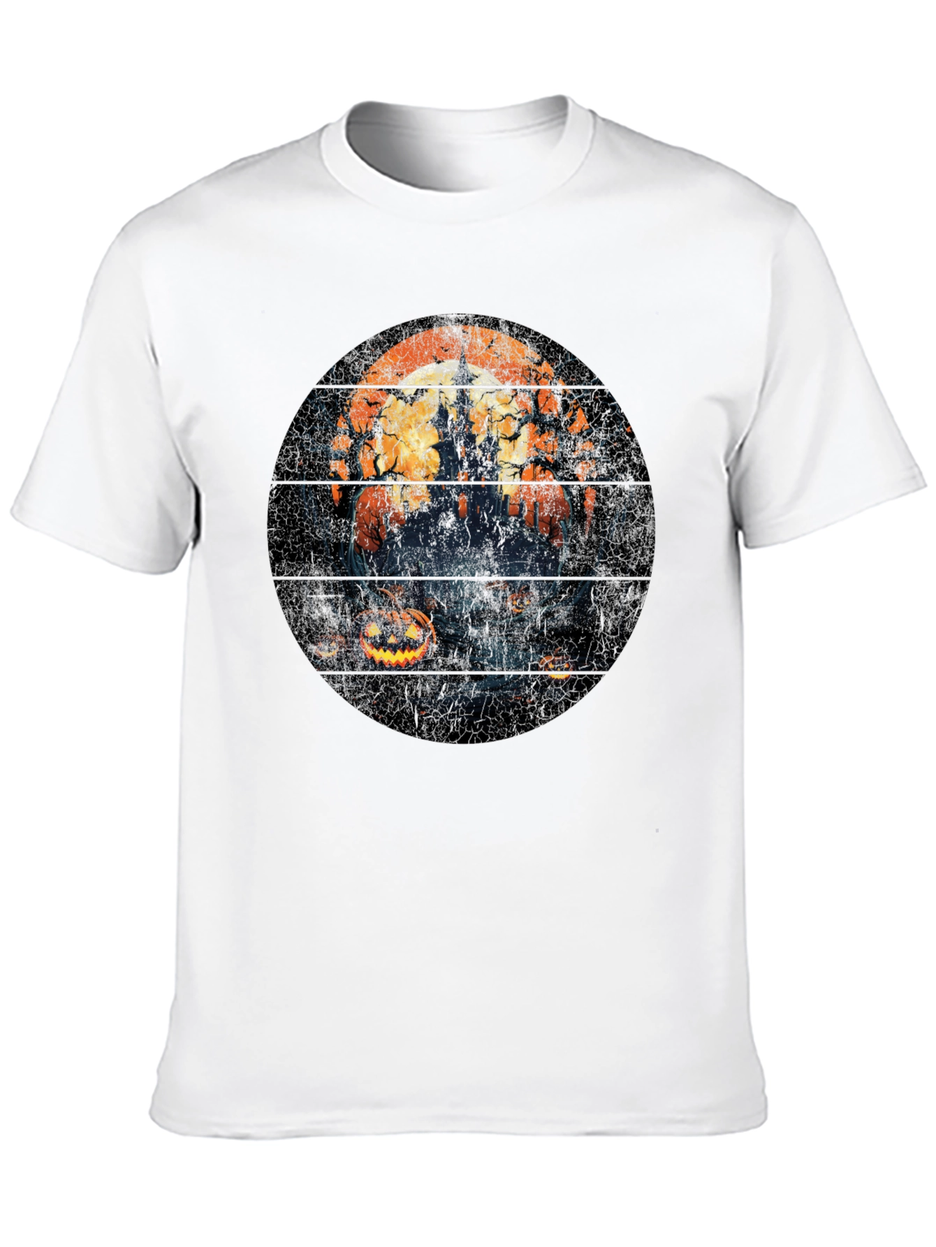 Halloween Castle T-Shirt - Spooky Season Style