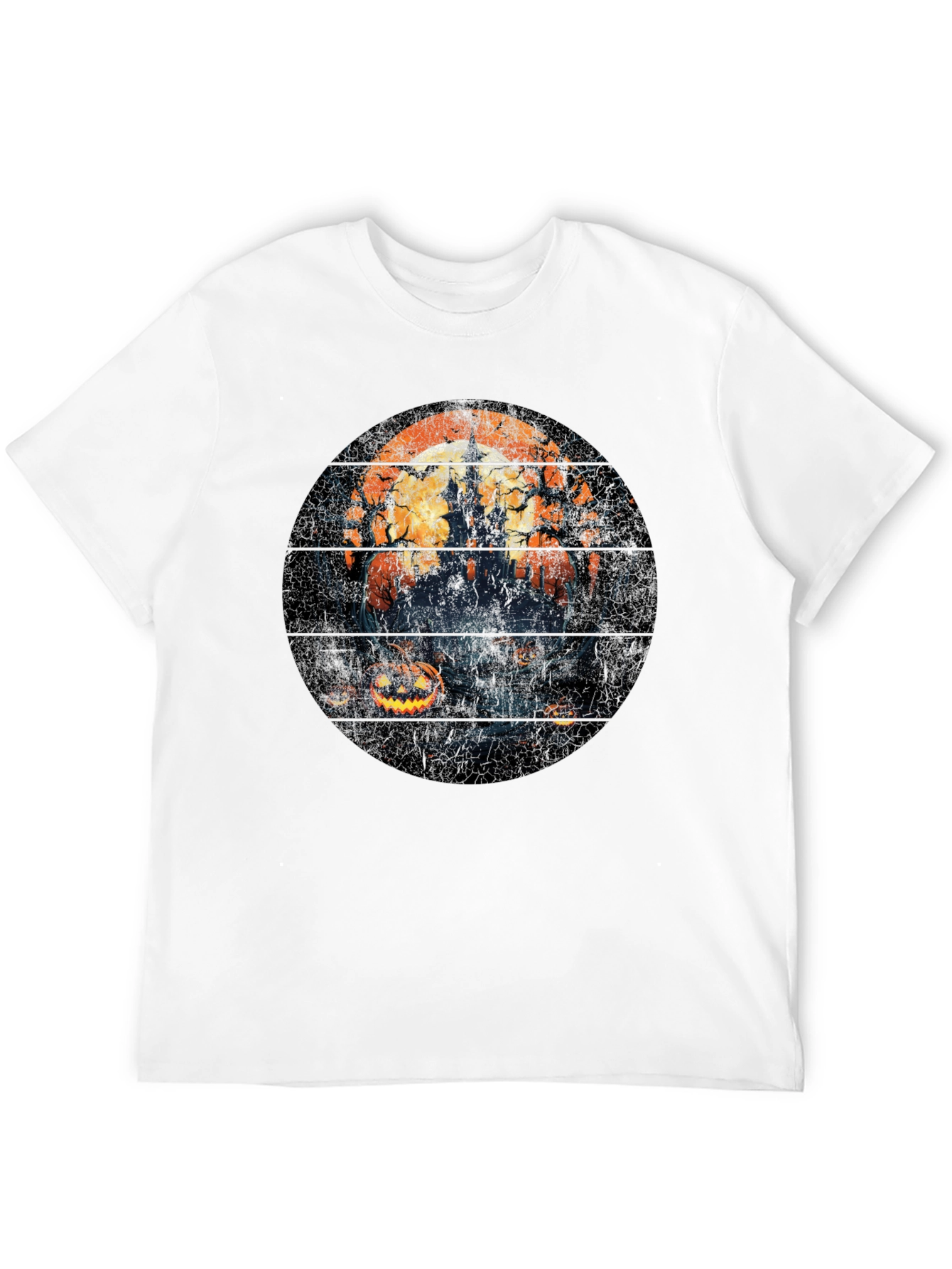 Halloween Castle T-Shirt - Spooky Season Style