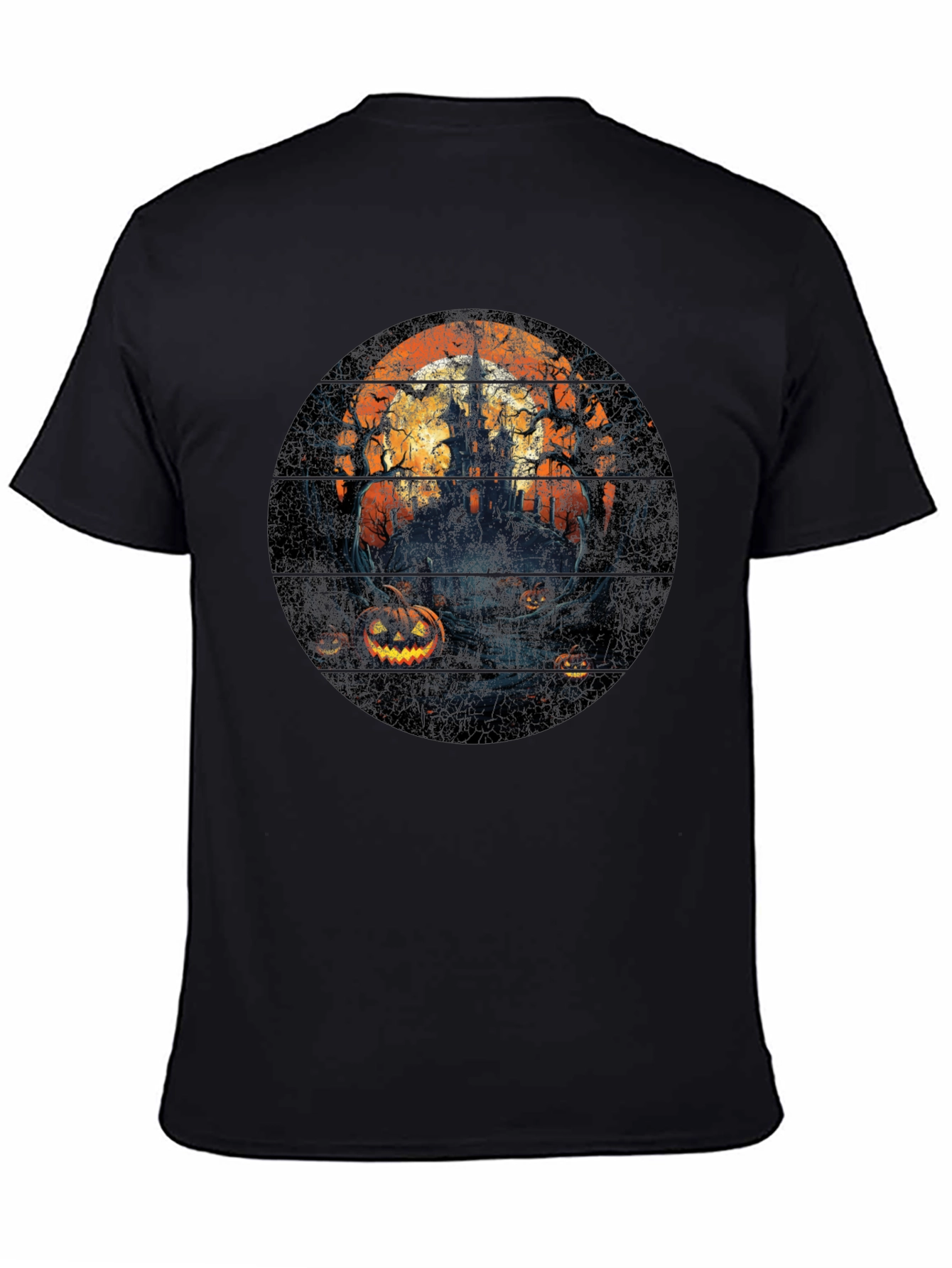 Halloween Castle T-Shirt - Spooky Season Style