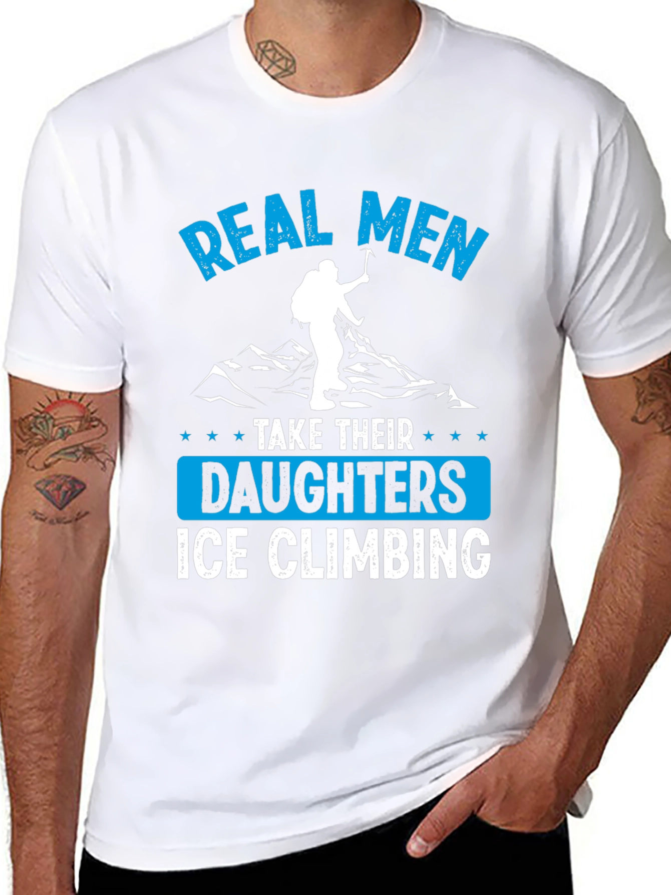 Real Men Ice Climbing T-Shirt