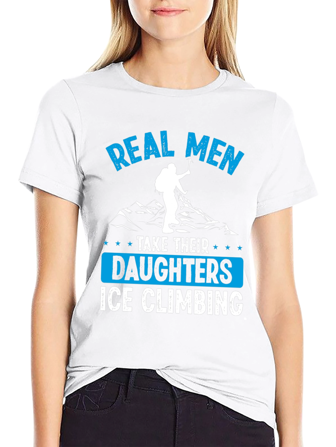 Real Men Ice Climbing T-Shirt