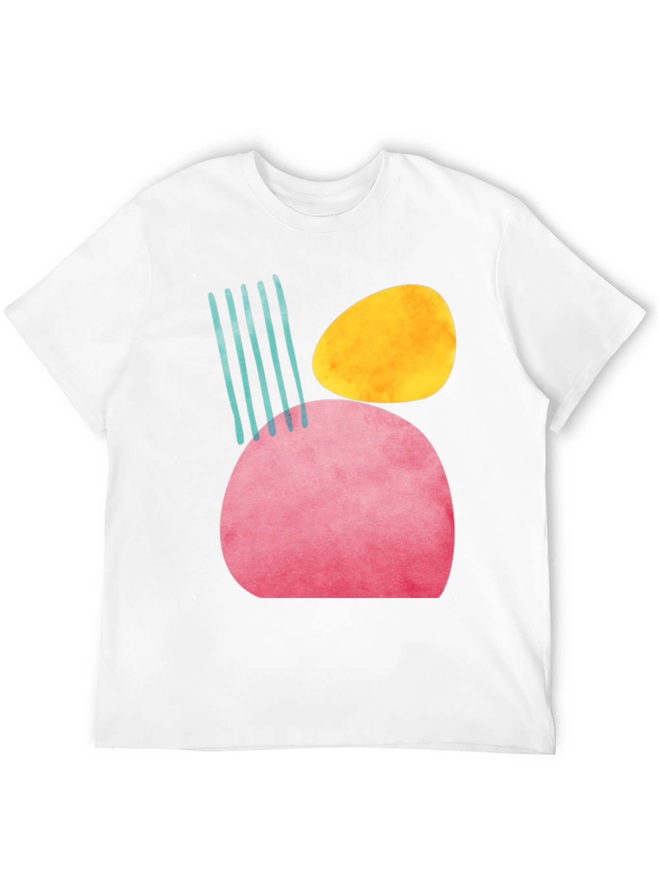 Abstract Shapes Graphic T-Shirt - Modern Art Tee