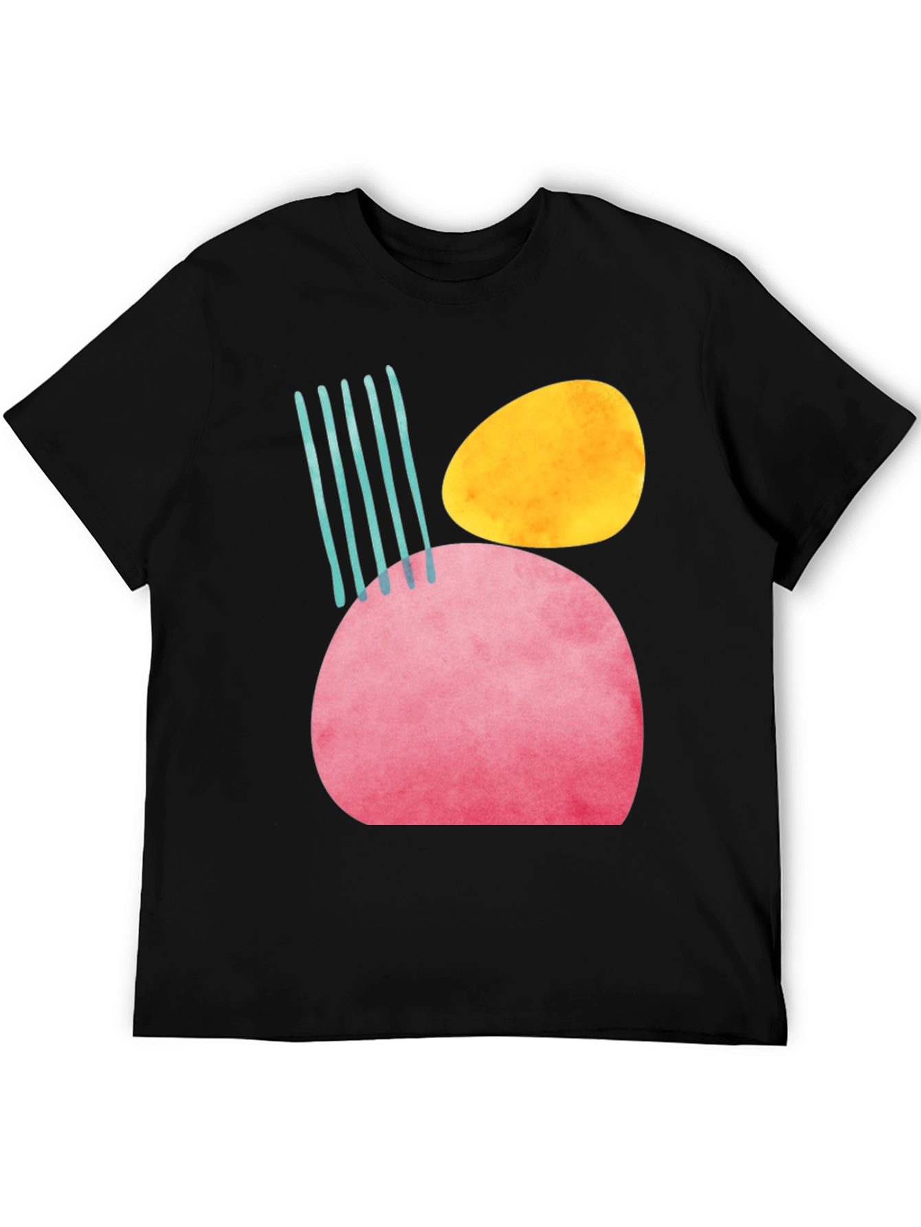 Abstract Shapes Graphic T-Shirt - Modern Art Tee
