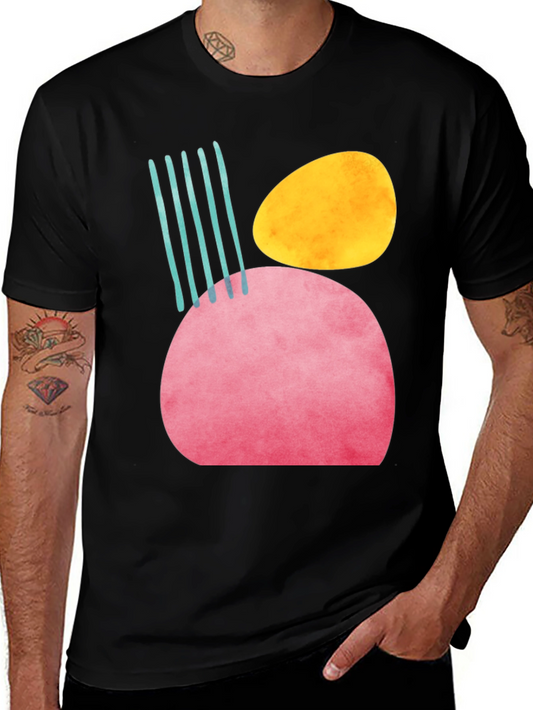 Abstract Shapes Graphic T-Shirt - Modern Art Tee