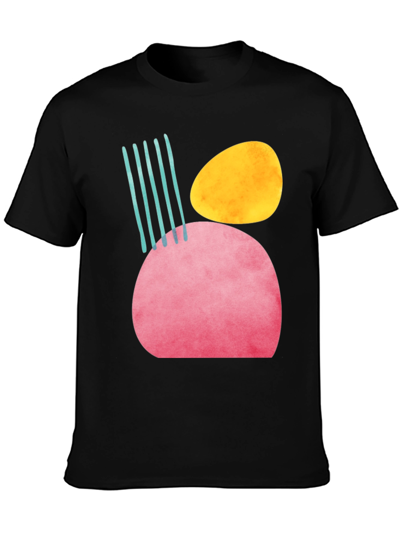 Abstract Shapes Graphic T-Shirt - Modern Art Tee