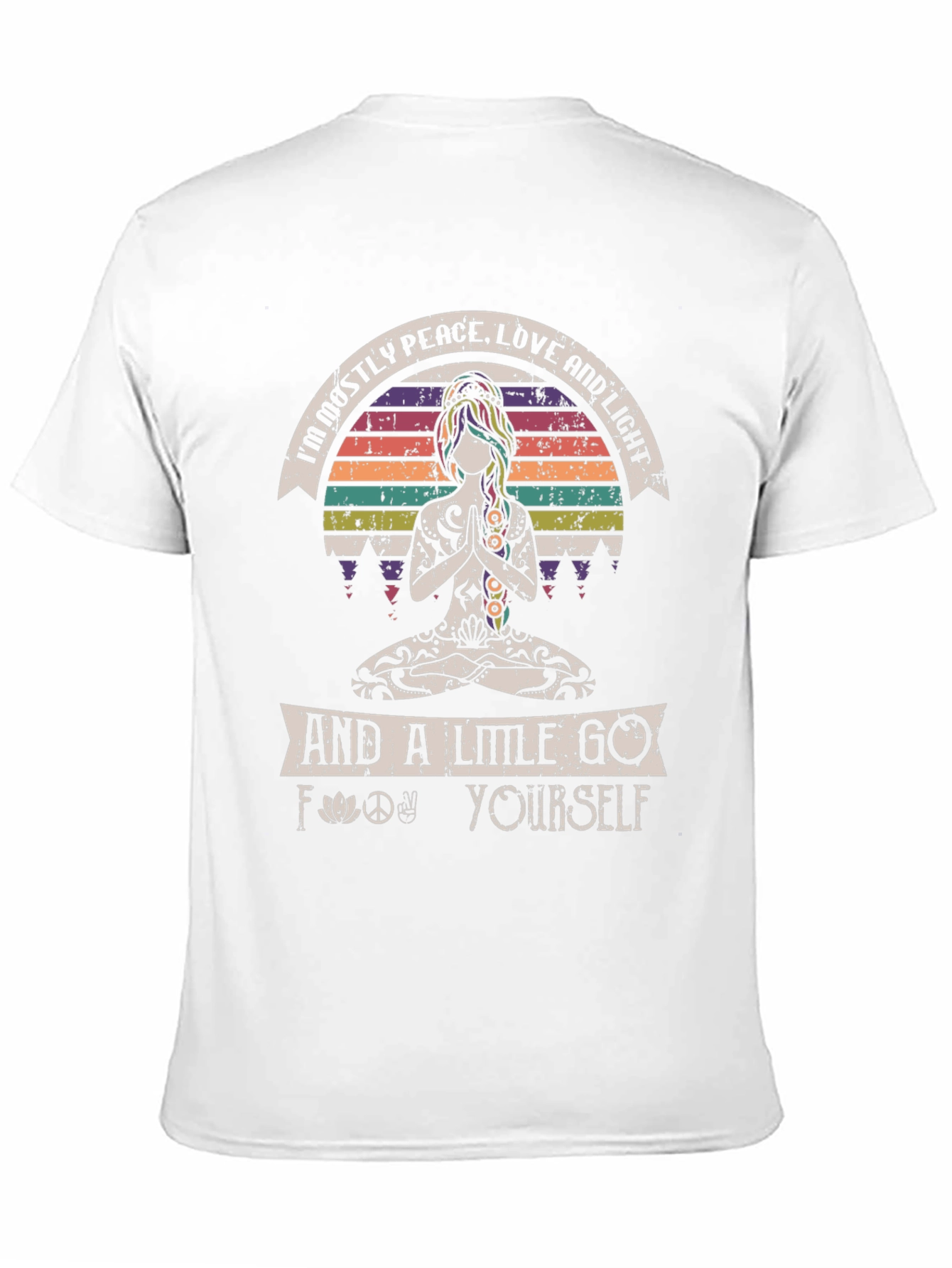 Peace Love and Light Graphic T-Shirt - Relaxed Fit