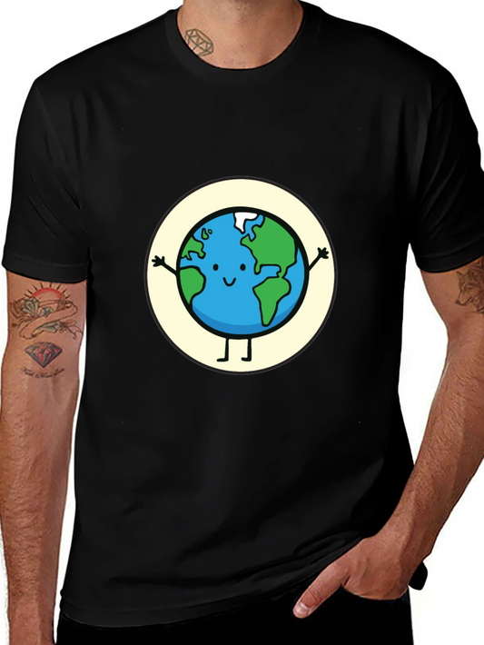 Earth Graphic Tee - Cute Planet T-Shirt