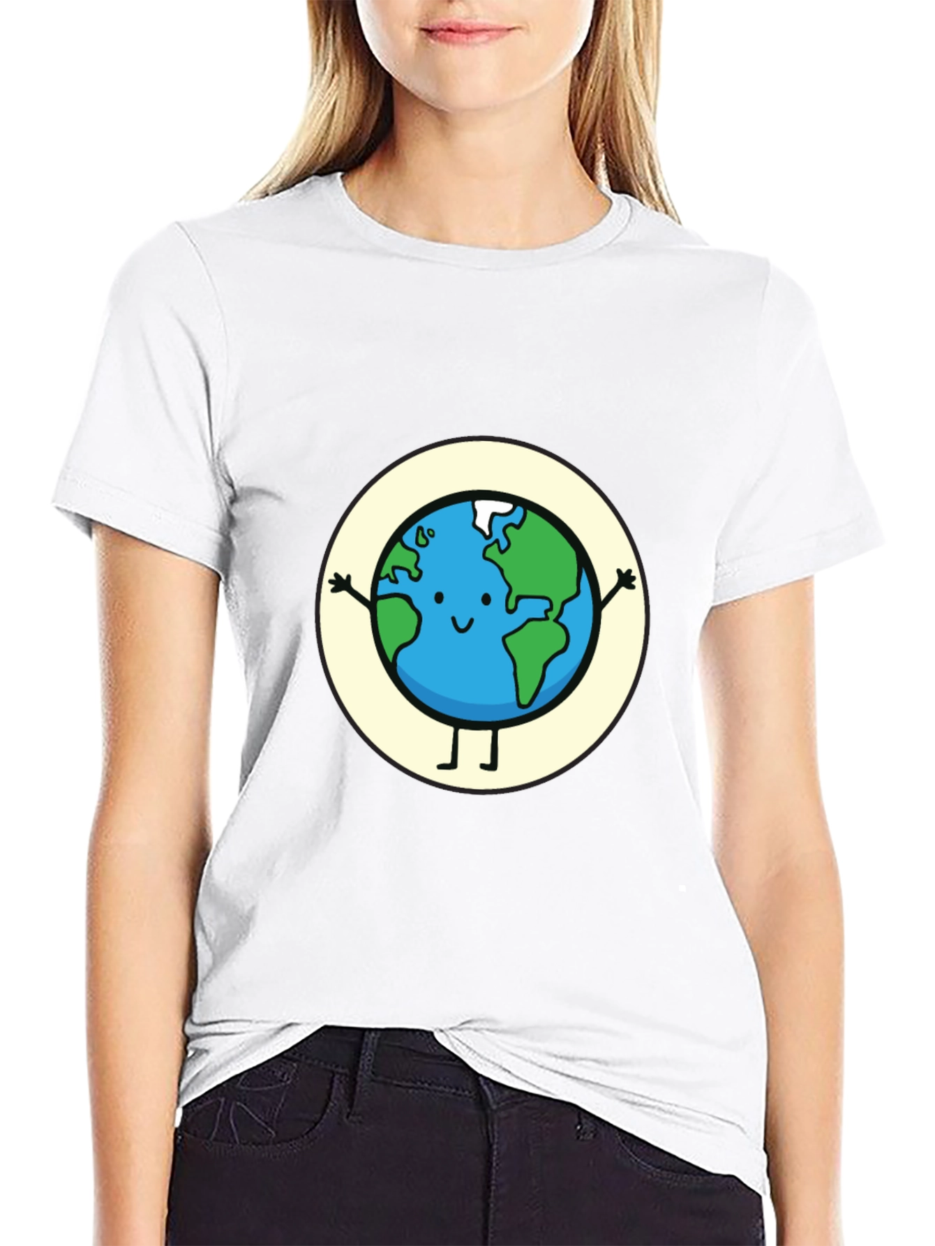 Earth Graphic Tee - Cute Planet T-Shirt