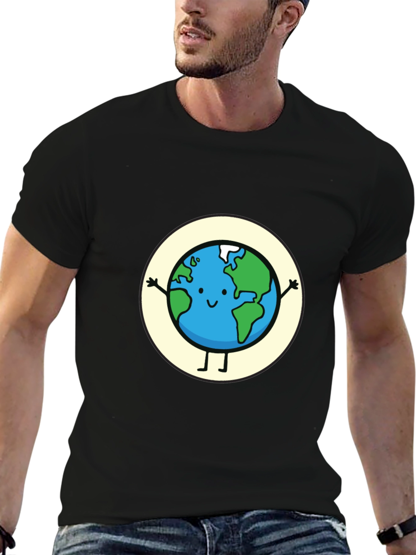 Earth Graphic Tee - Cute Planet T-Shirt