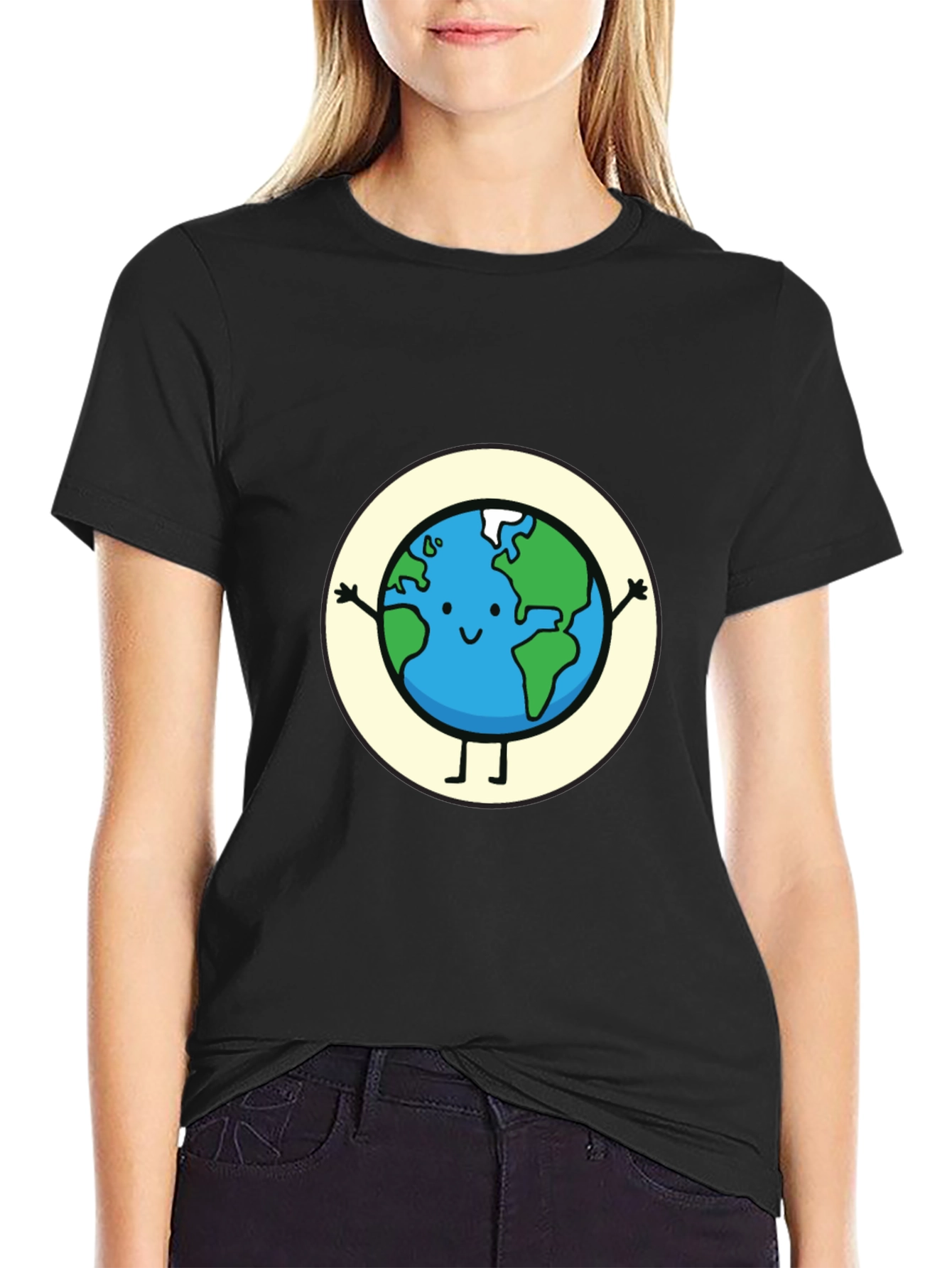 Earth Graphic Tee - Cute Planet T-Shirt