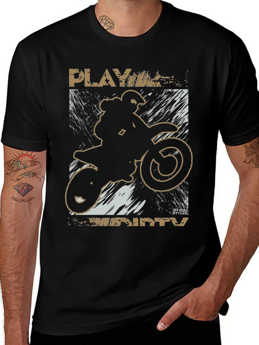 Play Dirty Motocross Graphic Tee - Black
