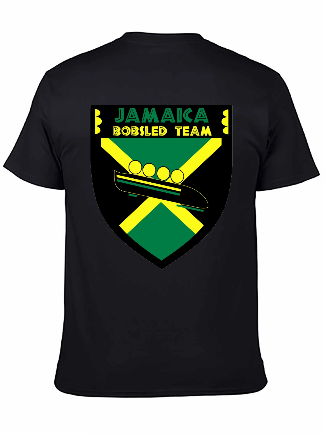 Jamaica Bobsled Team Graphic Tee - Cool Retro Design
