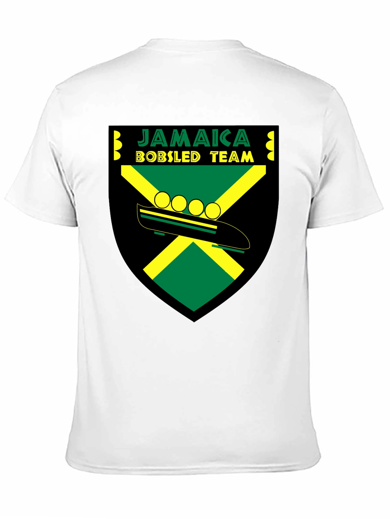 Jamaica Bobsled Team Graphic Tee - Cool Retro Design